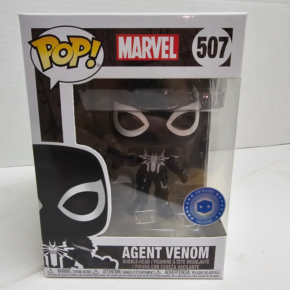 Funko Pop Marvel Agent Venom 507 Pop In A Box Exclusive Vinyl Bobble-Head Figure